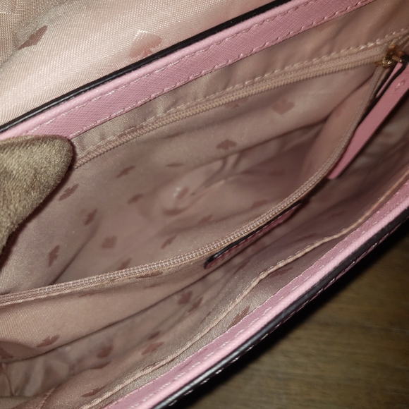 Kate Spade Pink Shoulder Bag w/ Silver Chain Strap - Picture 8 of 9